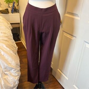 Babaton by Aritzia Canon Pant Burgundy Size 4 | Ankle Dress Pants